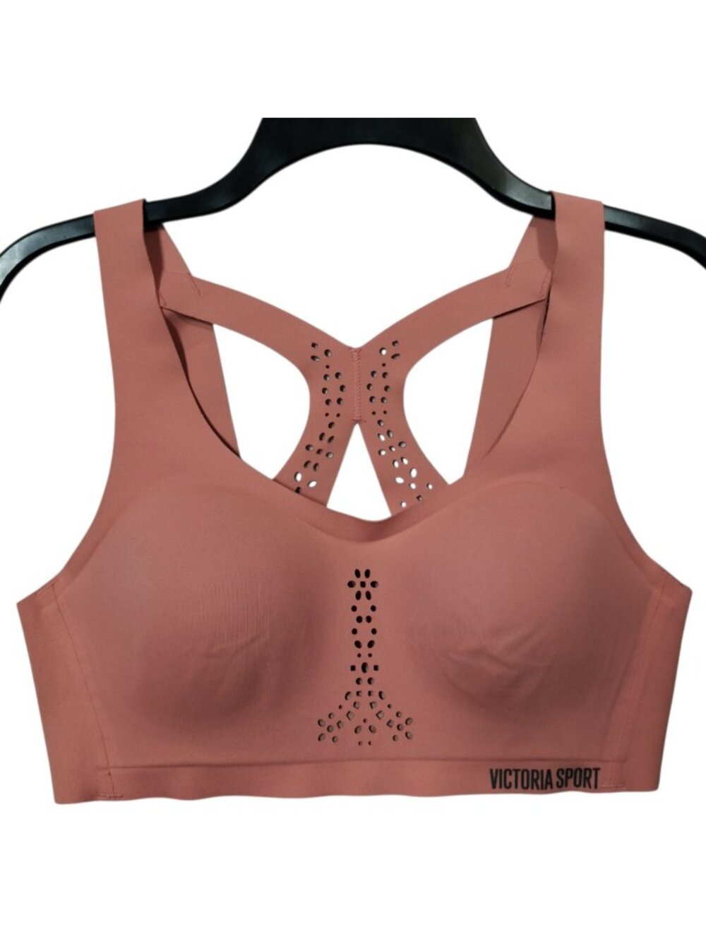 Victoria’s Secret Victoria Sport Angel Max 34B Pink Padded Racerback Sports Bra